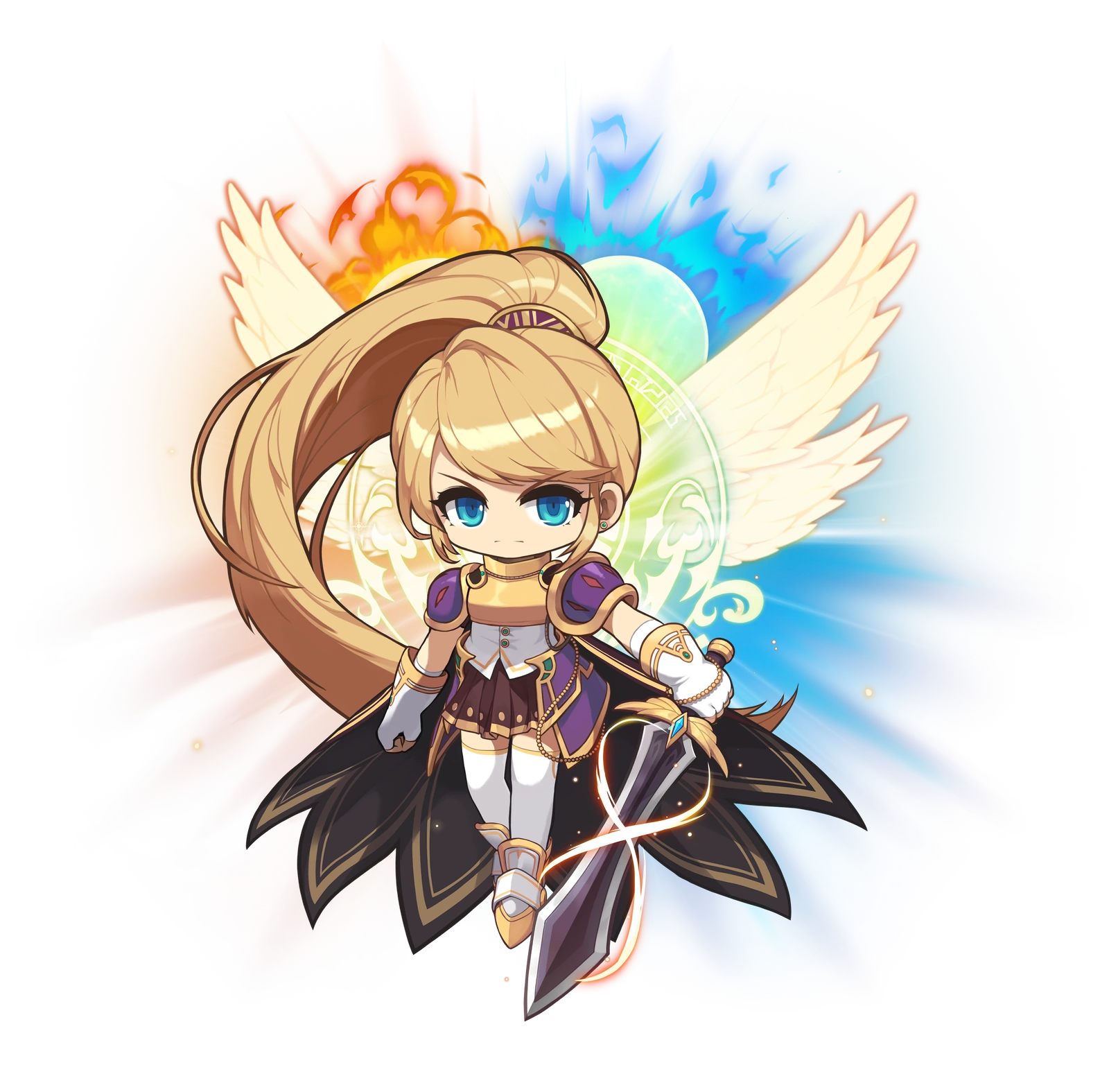 Dawn Warrior character illustration from the official class introduction.