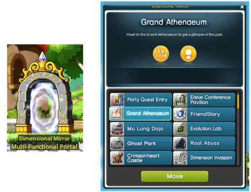 Grand Athenaeum travel in the Dimensional Mirror.