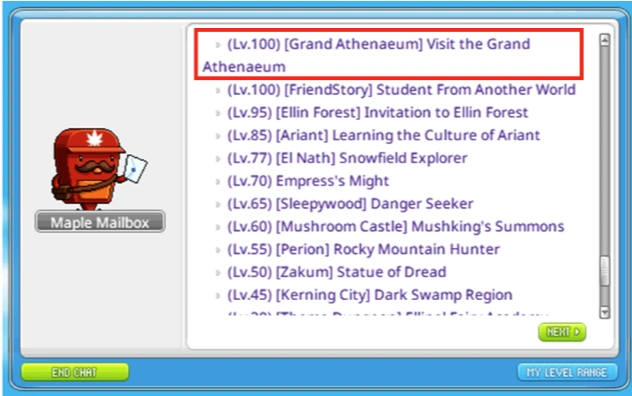 Grand Athenaeum introduction in Available Quests.