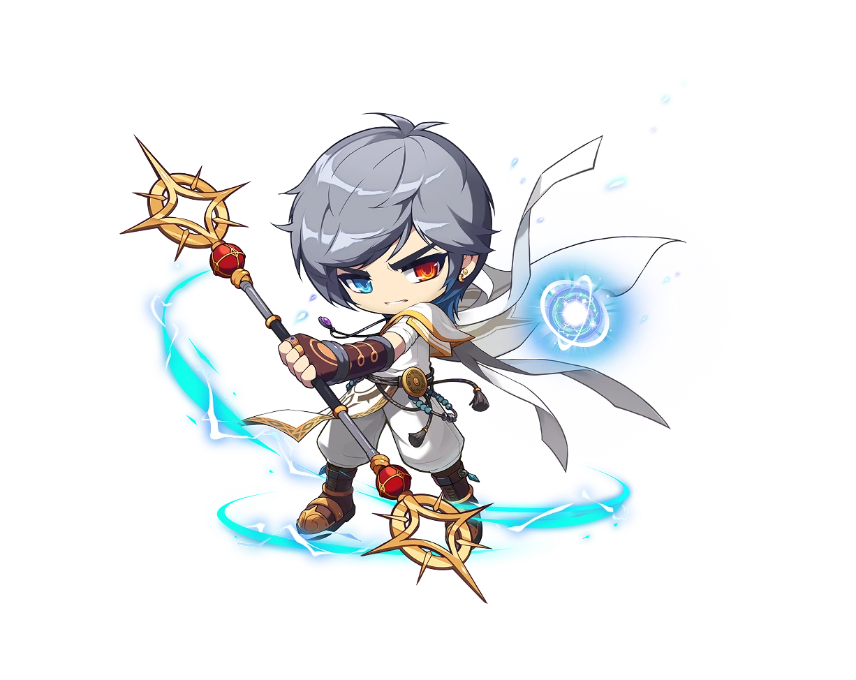 Luminous character illustration from the official class introduction.
