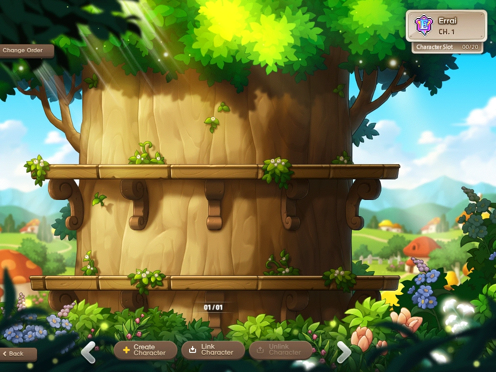 Character creation screenshot