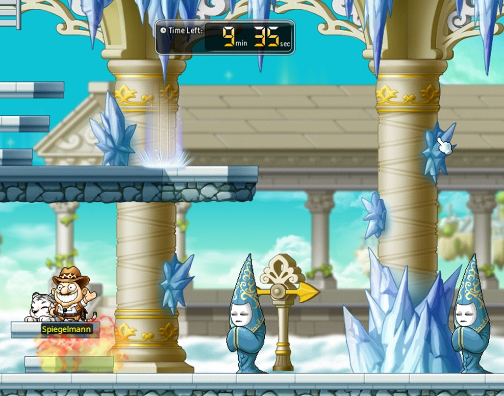 Monster Park stage with its timer.