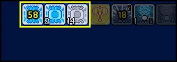 Rune effects in the buff bar.