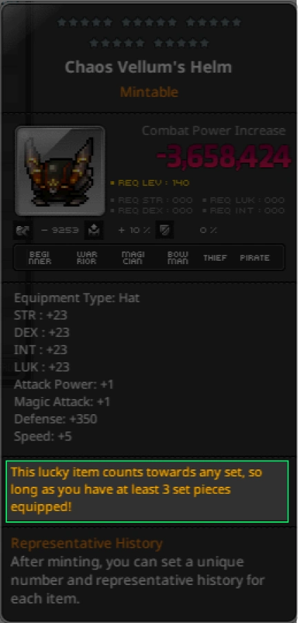 Lucky item screenshot