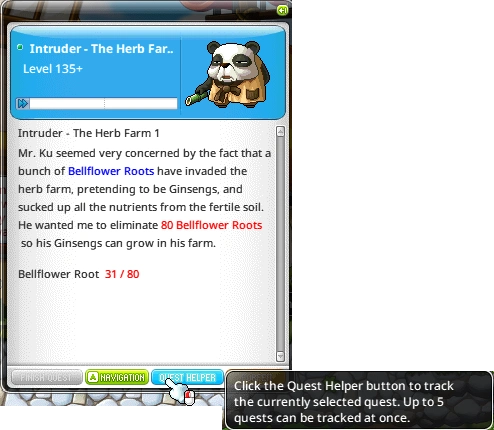 Quest tracking screenshot